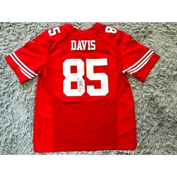 Signed Vernon Davis #85 NFL Nike San Francisco 49ers On Field Football Sports Fa - Picture 1 of 6
